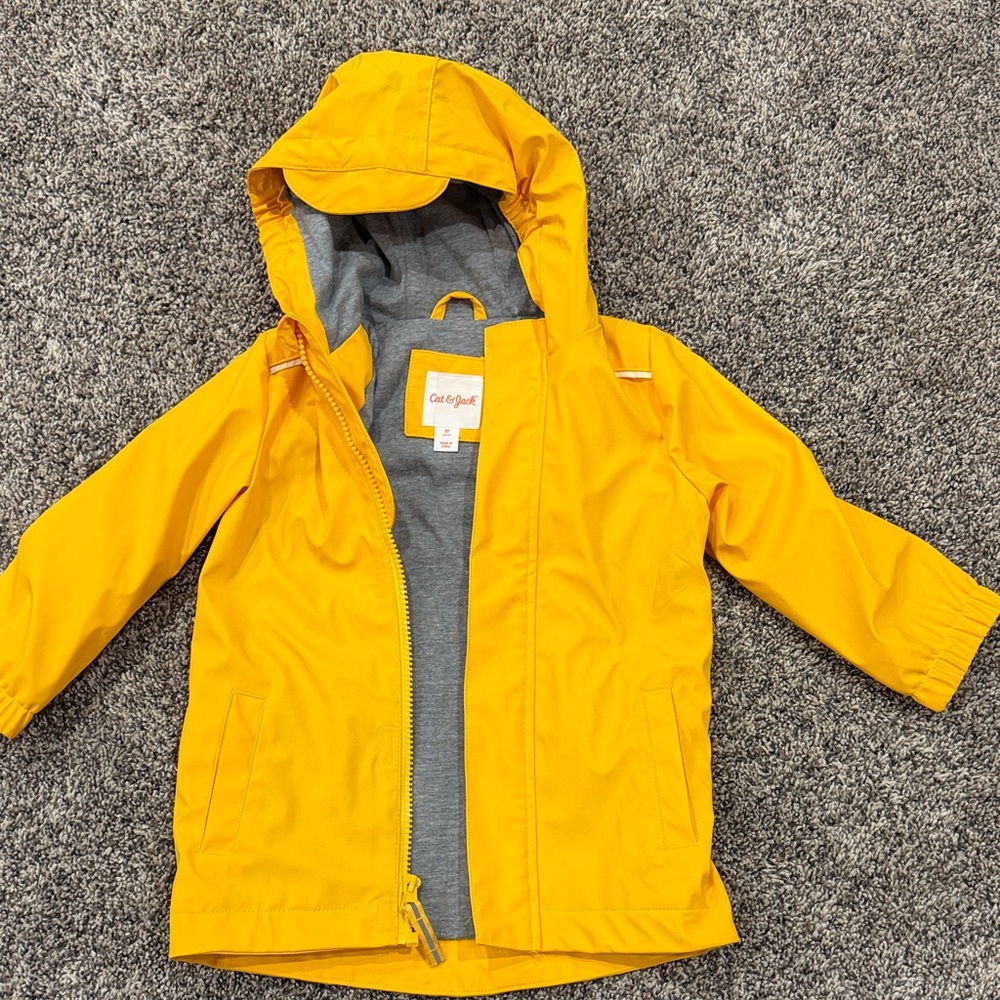 Cat & Jack Bright Yellow Raincoat